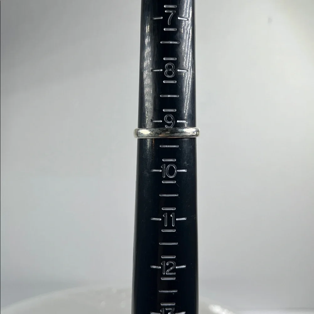 Purple Violet Dahlia Gemstone Solid 925 Sterling Silver Ring Size 9.25 - Picture 6 of 9